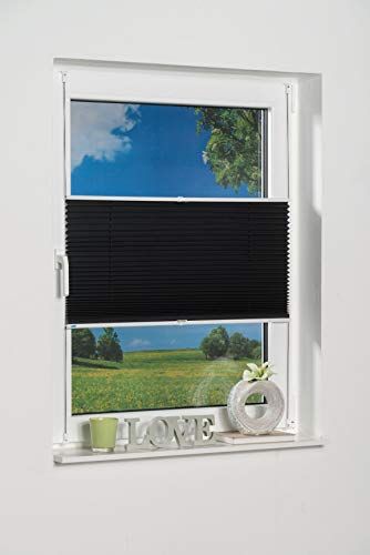 K-home Palma Klemmfix-plissé - 25 x 130 cm - Antraciet