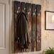 Haku Wandpaneel Met 8 Haken | 65 X 9 X 100 Cm | Parketdesign - Bruin - MDF