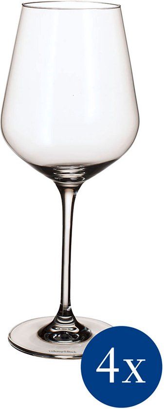 Villeroy & Boch La Divina Bordeaux Wine Glasses - 650 ml - Set of 4