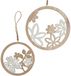 Boltze Home Houten hangerset Maryana 2-delig rond