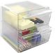 m-office Kali Archicube Transparante Stapelbare Modulaire Organizer met 2 Kleine en 1 Grote Lade