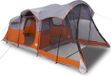 vidaXL Tunneltent 8-persoons waterdicht grijs en oranje