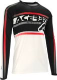 Acerbis MX Linear Lugo Wit Zwart Cross Jersey - Shirts