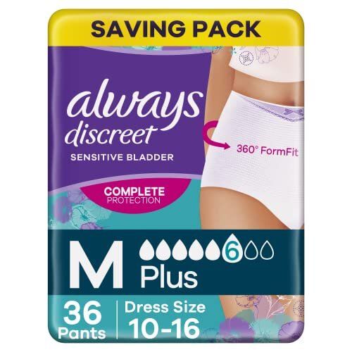 Always Discreet Plus incontinentie-ondergoed Vrouw M 36 stuks