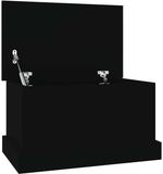 vidaXL Opbergbox - 50x30x28 cm - Bewerkt Hout - Zwart