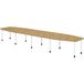 Hammerbacher table de réunion ton 10 pieds 520x130cm blanc