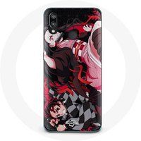 Maniacase Hoesje voor Huawei P20 Lite Demon Slayer Tanjiro Nezuko Attaque Combat