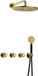 Hotbath Cobber - CW7067 - Inbouw Regendoucheset - Geborsteld Messing PVD