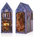Omgoods - Kit de construction de bibliothèque miniature - Maison de poupée miniature pour les créateurs, sur le thème du bois