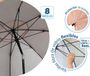 Merkloos Strandparasol Ø 220 cm Aluminium Roze UPF 50+