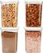 Ensemble de 4 boîtes de conservation alimentaire hermétiques sans marque - 1300 ml/44 oz boîte d'organisation de garde-manger - Boîtes en plastique sans BPA avec couvercles pour céréales, farine, sucre - Grande capacité
