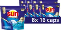 Sun Vaatwastabletten Brilliant Shine Plus All-in 1 Voordeelverpakking 128 Capsules