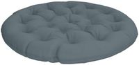 vidaXL Papasan Stoelkussen VIANEN 100% Polyester Blauw Ø 130 x 12 cm