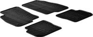 Gledring Tapis en caoutchouc Fiat Punto Evo 2009-2014 (profil T 4 pièces + clips de montage)