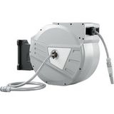 Enrouleur de tuyau d'arrosage mural rétractable 40 + 2 m - Dévidoir automatique pivotant à 180°, gris