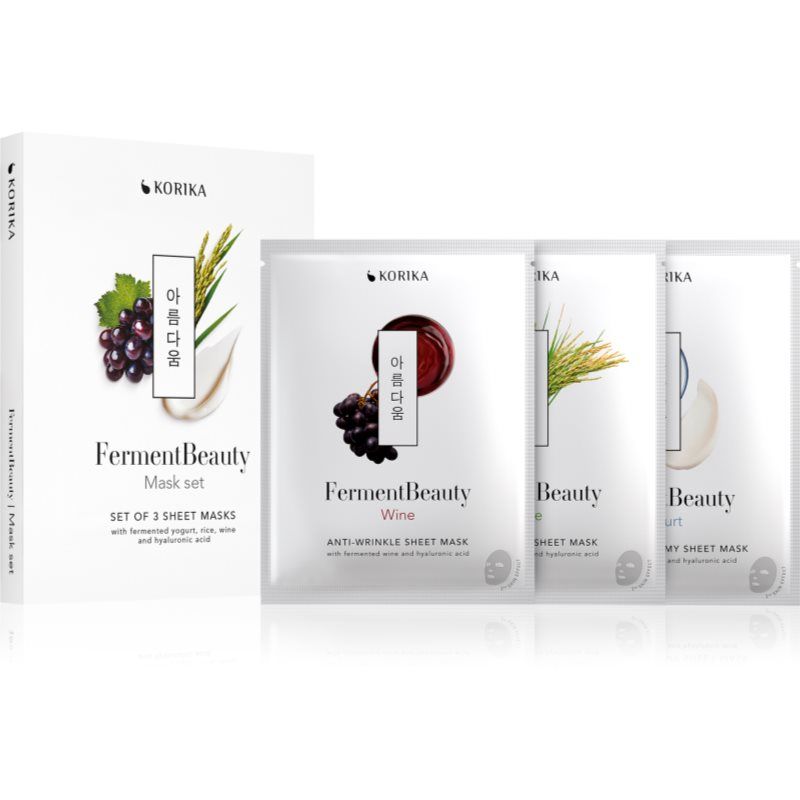 Korika FermentBeauty Korika, Gezichtsmaskers, - FermentBeauty Mask Set