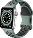 Strap-it Classic Sportbandje - Geschikt voor Apple Watch bandje - Series 1/2/3/4/5/6/7/8/9/10/11/SE/SE2/SE3/Ultra (2/3) - Cyaan/Zwart - Siliconen bandje sport - Sport Loop iWatch bandje maat: 44mm / 45mm / 46mm / 49mm
