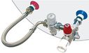 Ensemble de sécurité pour chauffe-eau, modèle vertical, avec siège en acier inoxydable