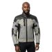 Spidi Vent Pro, veste en cuir/textile H2Out, couleur: Gris Clair/Noir, taille: 48