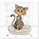 The Leonardo Collection Kimba Kitten kurken onderzetters, set van 4