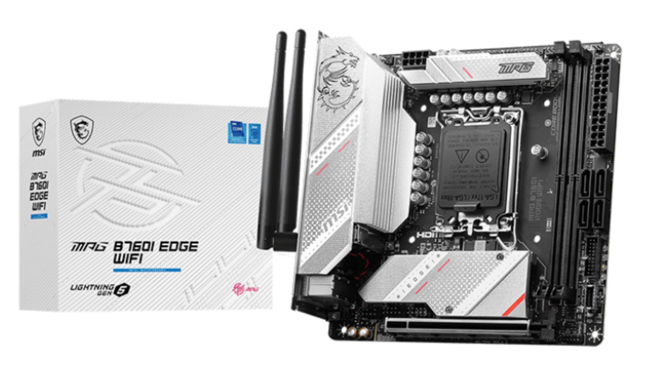 MSI MPG B760I EDGE WIFI Moederbord - Intel B760 - LGA 1700 - Mini ATX