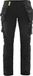 Blåkläder Dames 4-weg stretch werkbroek 7192-1645 - Zwart/High Vis Geel - D25