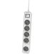 Philips Stekkerdoos, 5 stopcontacten met schakelaar, kabel 3 m (grijs) (wit)