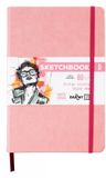 Darwi DFY - Schetsboek - A5 - 14 x 21 cm - 140 g - Roze - 80 vellen