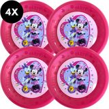 Disney Minnie Bordenset - 4 stuks - Kunststof - Roze - 21 cm