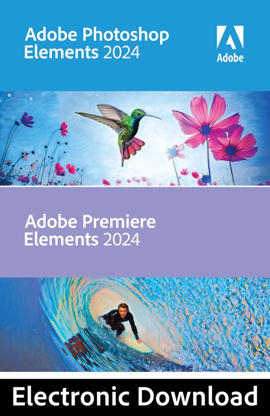 Adobe Photoshop &amp; Premiere Elements 2024 - Meertalig - Windows Download