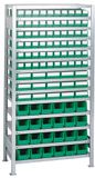 Promat/Tecwerk Stellingkast | H2000xB1000xD400 mm | basistelling | 14 stalen legplanken | 60 x 3, 15 x 4 transparant - 9000449864