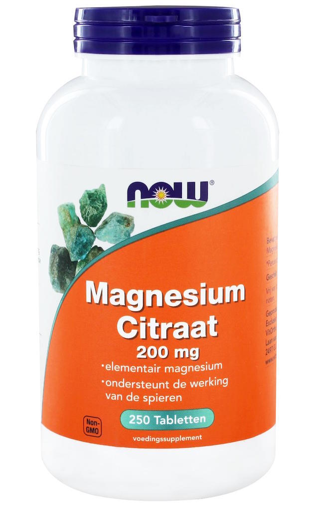 NOW Magnesium Citraat 200mg 250st