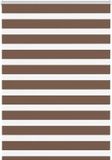 vidaXL Zebra rolgordijn 95x100 cm stofbreedte 90,9 cm polyester bruin