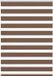 vidaXL Zebra rolgordijn 95x100 cm stofbreedte 90,9 cm polyester bruin