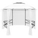 VidaXL Tuinpaviljoen met gordijnen 180 g/m² 360x312x265 cm wit