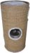 Tassilo Tonneau griffoir pour chats - 2 niveaux et 3 entrées - Ø 36 cm x 70 cm avec sisal peluche incl. souris jouet
