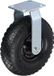 Merkloos Relaxdays Bokwiel luchtband - 260 mm - tot 120 kg - met bevestigingsplaatje - zwart