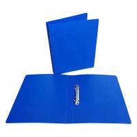 Bronyl ring binder with 2 D-rings blue (35 mm)