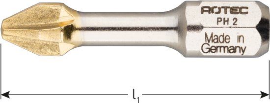 Rotec IMPACT insertbit PH 2 L=30mm C 6,3 DIAMOND