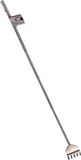 Gerimport Gerim Ruggenkrabber - Stevige Hark - Uitschuifbaar tot 50 cm - Zilverkleurig