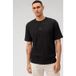 OLYMP Casual Modern Fit T-Shirt zwart, Effen