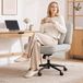HOMEMIYN Chaise De Bureau Et Salon Pivotant 360° Inclinable, Réglable En Hauteur, Assise Rembourrée, Base Solide Avec Roulettes