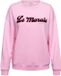 &Co Woman LE MARAIS sweater met tekst - lichtroze