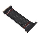 Thermaltake Tt Premium PCI-E 4.0 200mm flexibele extender met 90 graden adapter, AC-060-CO1OTN-C2, zwart