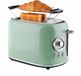 Emerio Retro Broodrooster - 800W Toaster - 2 Sleuven - Broodjeswarmer - 7 Temperatuur instellingen - Kruimellade - TO-133281 Groen