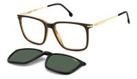 Carrera CA 357/C Lunettes de Soleil Homme Marron Rectangulaire Vert 54mm Polarisé
