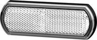 HELLA Reflector, wit, voor horizontale bevestiging, geschikt voor diverse voertuigen.