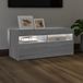 Maison Exclusive - Meuble TV avec éclairage LED, gris Sonoma, 90x35x40 cm