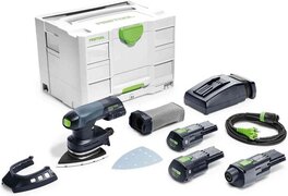 Festool DTSC 400 3,0 I-Set Accu Deltaschuurmachine 18V 3.0Ah in Systainer incl. ERGO Adapter - 577509