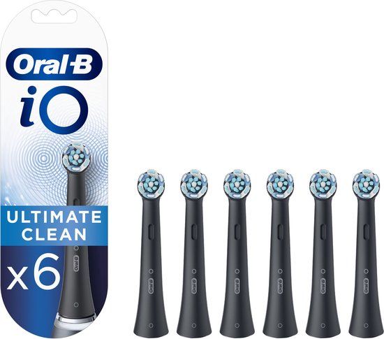 Oral-B iO Ultimate Clean Opzetborstels - Zwart - 6 stuks